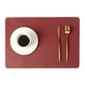 Premium Nordic Double Sided Leather Placemats Waterproof  Heat Insulating Dining Mats 6