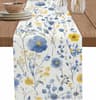Vintage Spring Floral Linen Table Runner Elegant Party  Home Decor 7