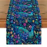 Vintage Peacock Flower Table Runner Elegant Dining Table Decor  Reusable Kitchen Accent 5
