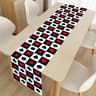Premium Black  White Checkered Table Runner For Soccer Parties 4