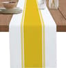 Navy Blue Striped Linen Table Runner Farmhouse Dining Table Decor 4