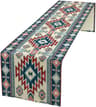 Southwestern Aztec Linen Table Runner For Boho Dining Decor 5