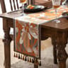 Retro Tassel Farmhouse Table Runner For Rustic Dining Table Decor 12