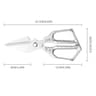 TitanCut Pro Stainless Steel Kitchen Shears For Poultry Meat  Outdoor Prep 3