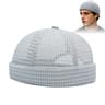 Retro Mesh Docker Cap Adjustable Brimless Docker Cap For Breathable Streetwear Comfort 2
