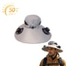 Wide Brim Solar Fan Hat Rechargeable Cooling Sun Hat For Fishing Hiking  Outdoor Use 2