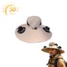 Wide Brim Solar Fan Hat Rechargeable Cooling Sun Hat For Fishing Hiking  Outdoor Use 3