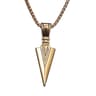 Vintage Spearhead Arrowhead Pendant Punk Necklace For Men Bold Choker Jewelry 6