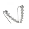 Elegant Rhinestone Zircon Clip On Fashion Stud Earrings For Women  Ear Hook Jewelry 6