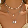 Boho Layered Starfish Shell Necklace Set Faux Pearl Beach Vacation Jewelry For Women 4