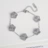 Elegant Golden Clover Adjustable Bracelet Stainless Steel Lucky Flower Jewelry For Women 3