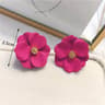 BloomGrace Double Floral Dangle Earrings For Women Flower Dangle Earrings Korean Earrings Beach Par 4