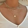 Vintage Layered Gold Pendant Necklace For Women Layered Gold Necklace Vintage Pendant Necklace Fash 3