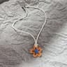 Beaded Flower Heart Necklace Retro Clavicle Chain For Women 2