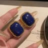 Modern Geometric Stud Earrings For Women  Men Chunky Statement Minimalist Jewelry 6