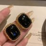 Modern Geometric Stud Earrings For Women  Men Chunky Statement Minimalist Jewelry 7