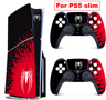 Vinyl Cover Skins For Playstation 5 Slim Console Superhero Skin Wraps Set For PS5 Disc Edition Cont 5