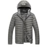 Lightweight Winter Down Jacket For Men Ultra Light Packable Puffer Padded Hooded Coat Breathable 7