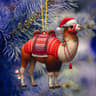 2D Christmas Tree Pendant 2D Flat Acrylic Xmas Tree Hanging Ornaments Cartoon Home Decor New Year C 26