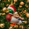2D Christmas Tree Pendant 2D Flat Acrylic Xmas Tree Hanging Ornaments Cartoon Home Decor New Year C 29