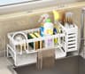 Stainless Steel Sink Caddy Kitchen Sink Organizer With Sponge And Rag Rack 7