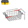 Expandable Stainless Steel Over Sink Drain Basket And Dish Drying Rack 6