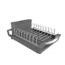 Expandable Dish Drying Rack Compact Countertop Dish Drainer With Cutlery Holder 8