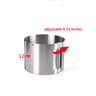 Premium Stainless Steel Telescopic Mousse Ring Mold Adjustable Cake Ring 1630cm With Rustproof Desi 8