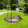 2in1 Hanging Bird Bath And Feeder Colorful Flower Shape For Attracting Hummingbirds To Your Garden