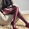 Glossy Sheer Tights With Horse Oil High Waist Elastic Pantyhose Plus Size Thin  Glossy Stockings Fo 12