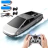 Cybertruck Style RC Boat 24GHz High Speed Remote Control Racing Ship Dual Motor Waterproof Recharge 7