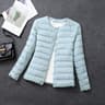 Womens Lightweight Down Jacket Matt Fabric Windbreaker Parka Warm Duck Down Coat 13