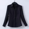 Professional Womens Short Sleeve Black Shirt High Elasticity Business Casual Workwear New Summer St 0
