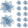 Artificial Flower Ornaments Merry Glitter Pink Christmas Flowers Tree Christmas Decoration For Home 7