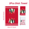 Merry Christmas Kitchen Towels Navidad Natal Dish Towel Santa Claus Party Decoration New Year Gift  7