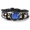 Zodiac Sign Glow Leather Bracelet Personalized Astrology Gift For Daily Style 12