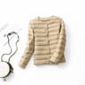 Ultra Lightweight Puffer Jacket For Women Slim Fit Packable White Duck Down Coat 15