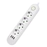 2500W Power Strip with AC Outlet  USB Ports Multiprise Extension Cord Fast Charging  Surge Prote