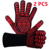 Heat Resistant Grilling Gloves Silicone NonSlip BBQ Oven Mitts For Cooking Baking Welding 7