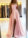 Women Burgundy Satin Beach Maxi Dress For Christmas Adjustable Straps Sexy Side Slit Prom Evening D 3
