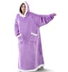 Oversized Super Long Flannel Blanket With Sleeves Winter Hoodie Sweatshirt Pullover For Women Men G 5
