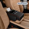 Car Armrest Cushion With Cup Holder  Storage Pockets 7