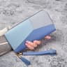Stylish PU Leather Wallet Womens Long Purse With Coin And Card Holder Billfold Wallet 4