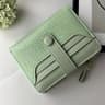 Chic Macaron Crocodile Texture Zipper Wallet Stylish Multi Slot Purse For Everyday Use 4