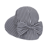 Retro Plaid Foldable Wide Brim Sun Hat With Bow Stylish UV Protection 5