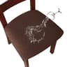 Waterproof Elastic Dining Chair Seat Cover Removable  Washable Cushion Protector 1