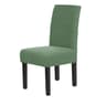 Premium Textured Stretch Dining Chair Covers Checked Jacquard Slipcovers 9