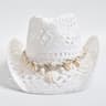 Boho Shell Embellished Wide Brim Straw Beach Hat For Women Panama Style 5