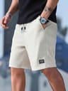 Mens Casual Beach Shorts Breathable Textured Fabric Sports Shorts For Daily Wear 3