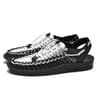 Fashion Summer Men Sandals Handmade Weaving Design Breathable Outdoor Casual Flat Sandals Couples B 9